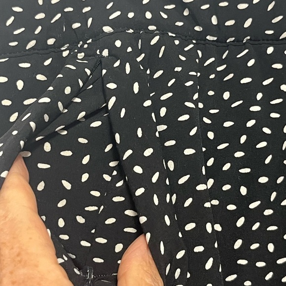 Talbots Black and White Patterned Skort Mini Skirt - Picture 5 of 7